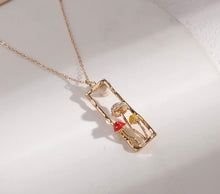 Load image into Gallery viewer, Gold Mushroom Necklace
