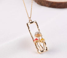 Load image into Gallery viewer, Gold Mushroom Necklace
