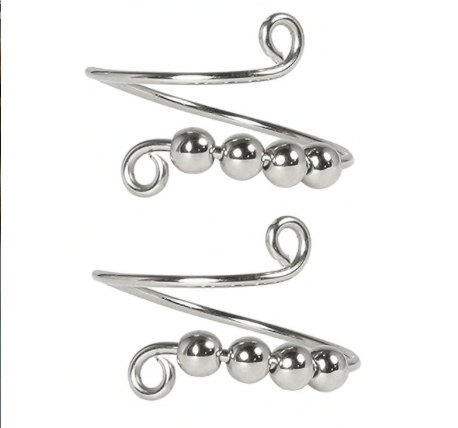 Spiral Fidget Ring 2pc