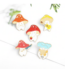 Load image into Gallery viewer, Mushroom Enamel Pin
