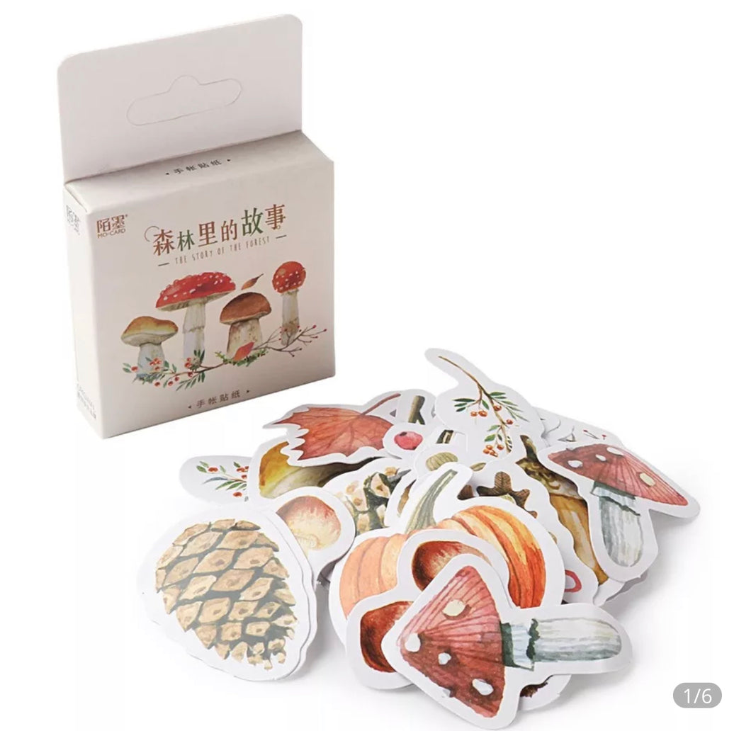 Kawaii Mushroom Stickers