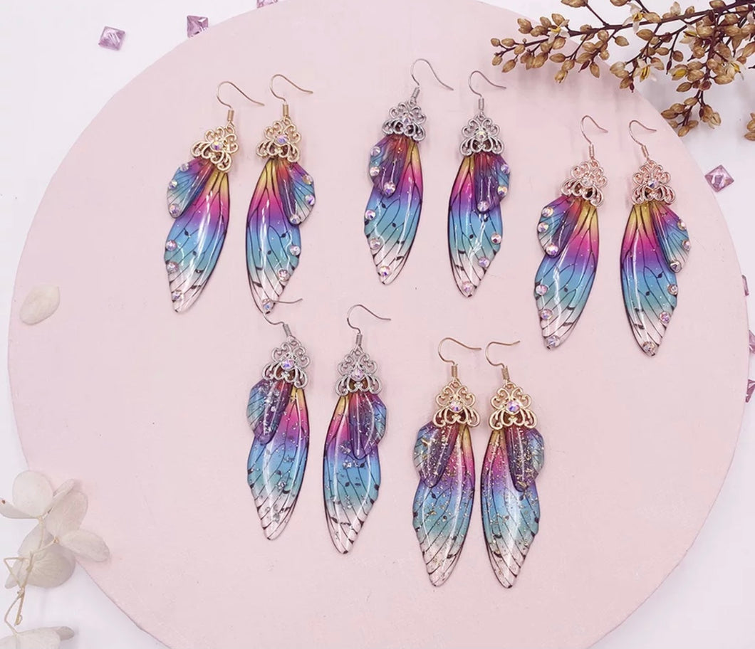 Handmade Fairy Wing Earrings