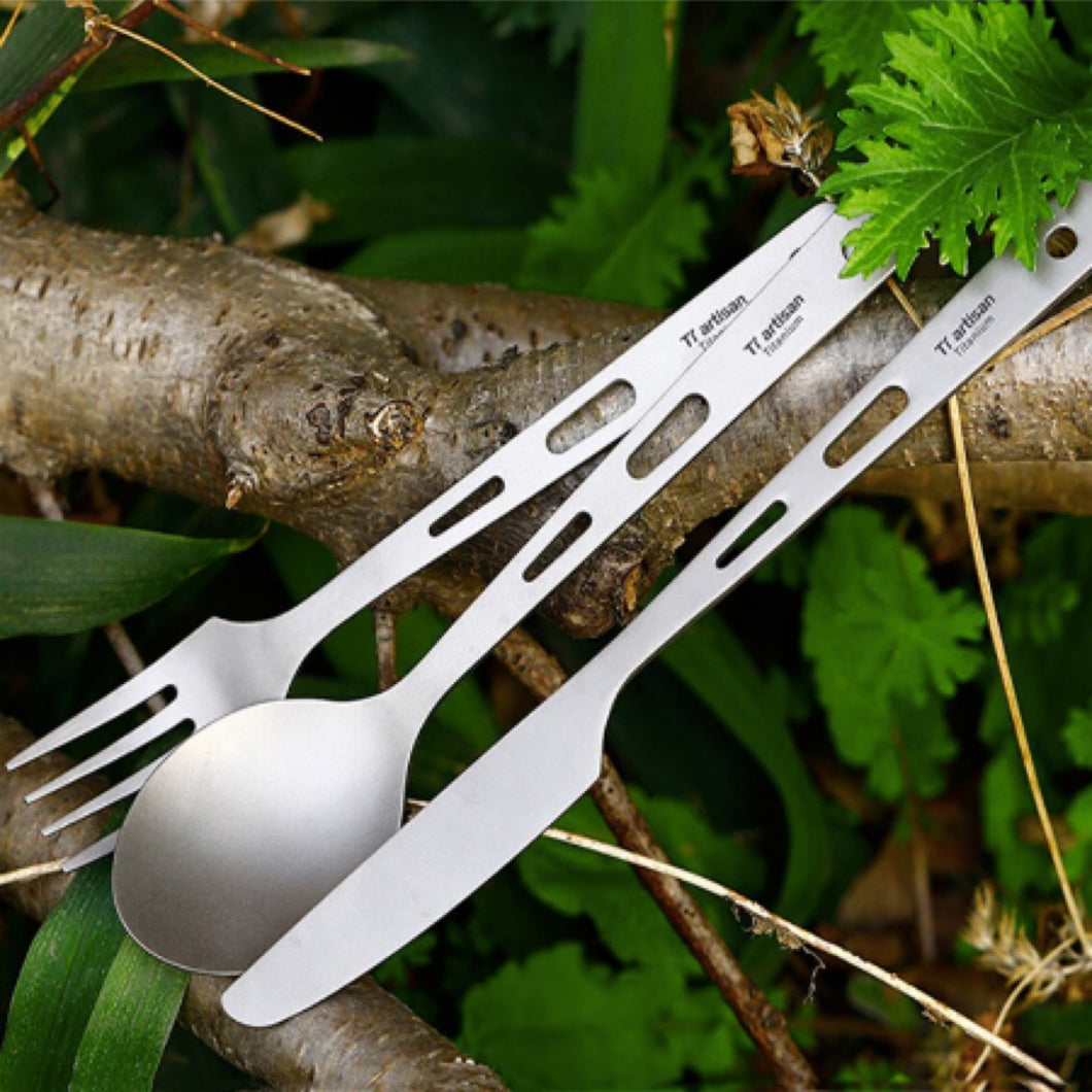 3pc Titanium Utensil Set